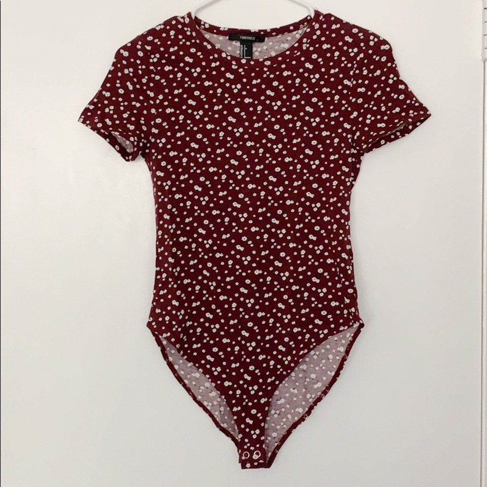 Forever 21 Floral Body Suit